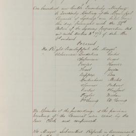 Minutes of Council - Meeting no. 0806, 09 Sep 1884 [Municipal Council of Sydney]