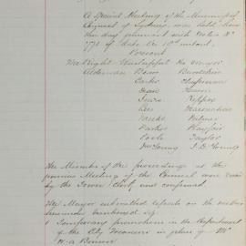 Minutes of Council - Meeting no. 0805, 21 Aug 1884 [Municipal Council of Sydney]