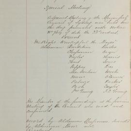 Minutes of Council - Meeting no. 0803, 26 Jun 1884 [Municipal Council of Sydney]