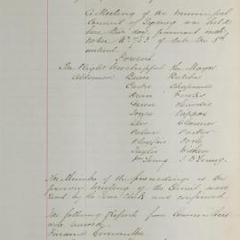 Minutes of Council - Meeting no. 0786, 08 May 1883 [Municipal Council of Sydney]