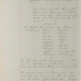 Minutes of Council - Meeting no. 0783, 13 Feb 1883 [Municipal Council of Sydney]