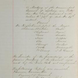 Minutes of Council - Meeting no. 0781, 21 Dec 1882 [Municipal Council of Sydney]