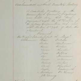 Minutes of Council - Meeting no. 0780, 09 Dec 1882 [Municipal Council of Sydney]