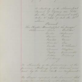 Minutes of Council - Meeting no. 0777, 03 Oct 1882 [Municipal Council of Sydney]