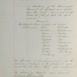 Minutes of Council - Meeting no. 0765, 17 Jan 1882 [Municipal Council of Sydney]