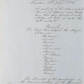 Minutes of Council - Meeting no. 0702, 15 Jul 1879 [Municipal Council of Sydney]