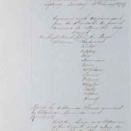 Minutes of Council - Meeting no. 0691, 11 Feb 1879 [Municipal Council of Sydney]