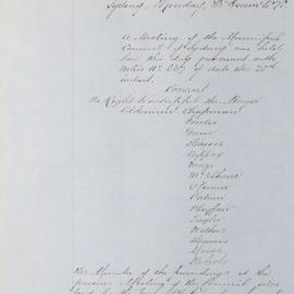 Minutes of Council - Meeting no. 0688, 23 Dec 1878 [Municipal Council of Sydney]