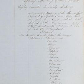 Minutes of Council - Meeting no. 0687, 09 Dec 1878 [Municipal Council of Sydney]