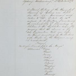 Minutes of Council - Meeting no. 0681, 18 Oct 1878 [Municipal Council of Sydney]