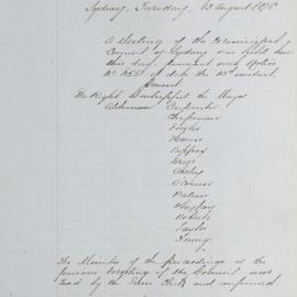 Minutes of Council - Meeting no. 0676, 13 Aug 1878 [Municipal Council of Sydney]