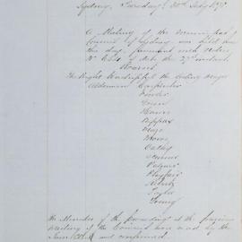 Minutes of Council - Meeting no. 0675, 30 Jul 1878 [Municipal Council of Sydney]