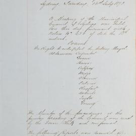 Minutes of Council - Meeting no. 0674, 16 Jul 1878 [Municipal Council of Sydney]