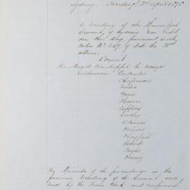 Minutes of Council - Meeting no. 0667, 02 Apr 1878 [Municipal Council of Sydney]