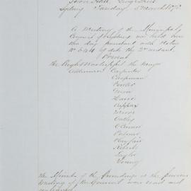 Minutes of Council - Meeting no. 0664, 05 Mar 1878 [Municipal Council of Sydney]