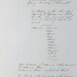 Minutes of Council - Meeting no. 0662, 05 Feb 1878 [Municipal Council of Sydney]