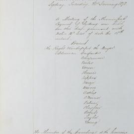 Minutes of Council - Meeting no. 0661, 22 Jan 1878 [Municipal Council of Sydney]