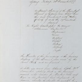 Minutes of Council - Meeting no. 0659, 21 Dec 1877 [Municipal Council of Sydney]