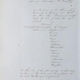 Minutes of Council - Meeting no. 0642, 22 May 1877 [Municipal Council of Sydney]