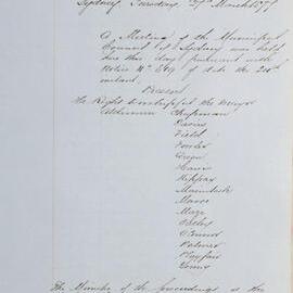 Minutes of Council - Meeting no. 0639, 27 Mar 1877 [Municipal Council of Sydney]