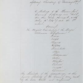 Minutes of Council - Meeting no. 0634, 09 Jan 1877 [Municipal Council of Sydney]