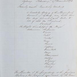 Minutes of Council - Meeting no. 0632, 09 Dec 1876 [Municipal Council of Sydney]