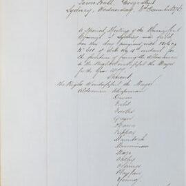 Minutes of Council - Meeting no. 0631, 06 Dec 1876 [Municipal Council of Sydney]