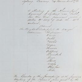 Minutes of Council - Meeting no. 0629, 14 Nov 1876 [Municipal Council of Sydney]