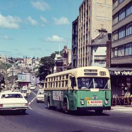 Site Fence Image - View south-east along Bayswater Road from Ward Avenue Rushcutters Bay, 1971