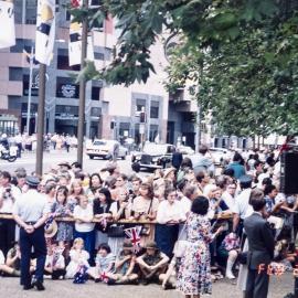 George Street, Queen Elizabeth II visit, Sesquicentenary, Sydney Square, 1992