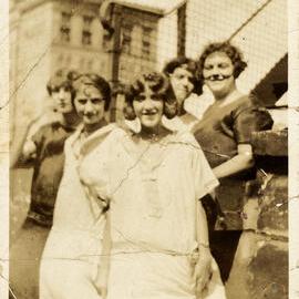 Emmeline Whiteman and fellow milliners, no date