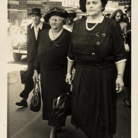 Emmeline Whiteman walking on Liverpool Street Sydney, no date