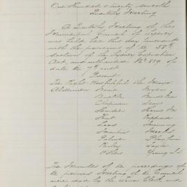 Minutes of Council - Meeting no. 0884, 10 Dec 1888 [Municipal Council of Sydney]