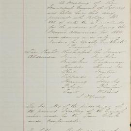 Minutes of Council - Meeting no. 0883, 06 Dec 1888 [Municipal Council of Sydney]