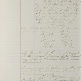 Minutes of Council - Meeting no. 0882, 19 Nov 1888 [Municipal Council of Sydney]