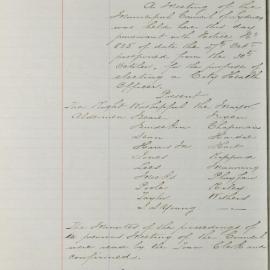 Minutes of Council - Meeting no. 0880, 01 Nov 1888 [Municipal Council of Sydney]