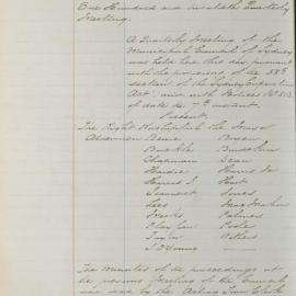 Minutes of Council - Meeting no. 0855, 09 Mar 1887 [Municipal Council of Sydney]