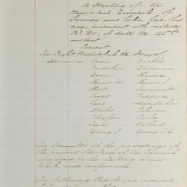 Minutes of Council - Meeting no. 0853, 25 Jan 1887 [Municipal Council of Sydney]