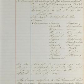 Minutes of Council - Meeting no. 0850, 06 Dec 1886 [Municipal Council of Sydney]