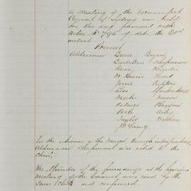 Minutes of Council - Meeting no. 0833, 23 Feb 1886 [Municipal Council of Sydney]