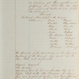 Minutes of Council - Meeting no. 0825, 14 Oct 1885 [Municipal Council of Sydney]