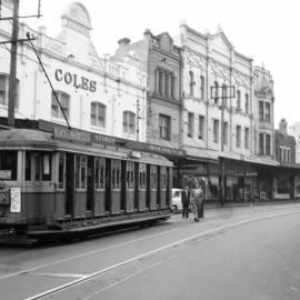 Site Fence Image - King Street, view north-east near Wilson Street Newtown, 1957