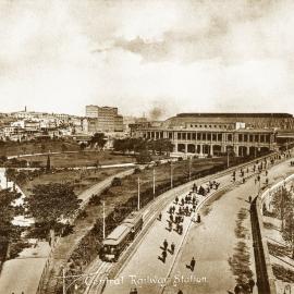 Central Railway Station and Belmore Park, Eddy Avenue Haymarket, circa 1910