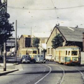 Fascia Image - Mitchell Road, view north-east from Anderson Street Alexandria, 1953