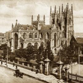 St Andrews Cathedral, George Street Sydney, circa 1910