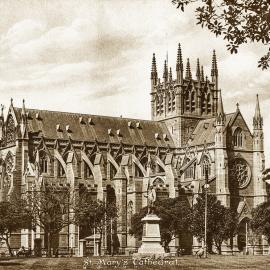 St Mary's Cathedral, College Street Sydney, circa 1910