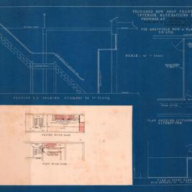 Plan - Alterations to existing building - Shopfronts, interior alterations, 235 Glebe Road Glebe, 1929
