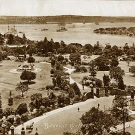 View over the Royal Botanic Gardens Sydney, circa 1910