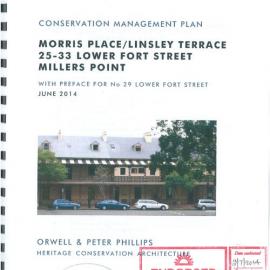 Conservation management plan - Morris Place/Linsley Terrace - 25-33 Lower Fort Street Dawes Point, 2014