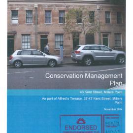 Conservation management plan - 43 Kent Street Millers Point, 2014